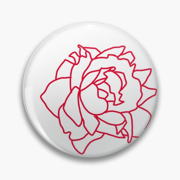 Item preview, Rose Flower Outline designed and sold by Katelyn Wollschlager.