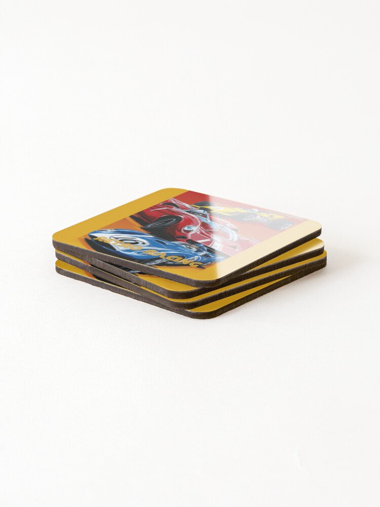 Thumbnail 4 of 5, Coasters (Set of 4), Retro Racing designed and sold by harrisonformula.