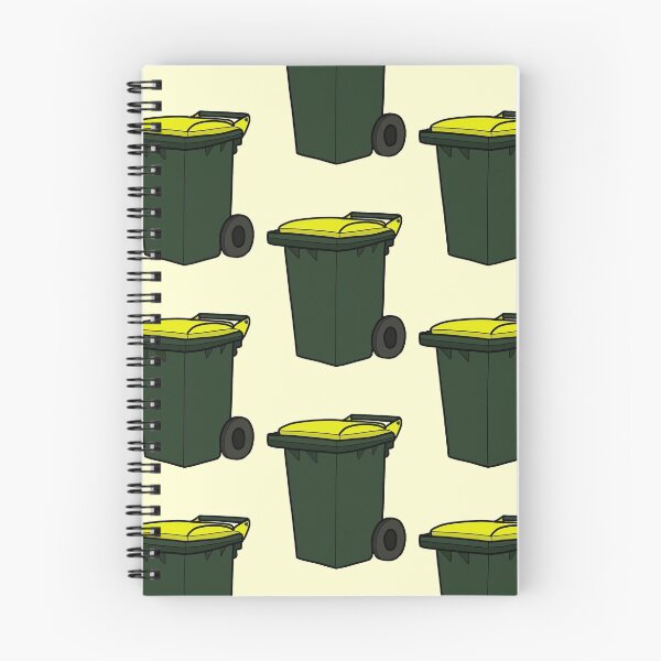 Item preview, Recycling Wheelie Bin- Yellow Lid Illustration  designed and sold by Ayarat Burke.