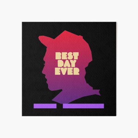 mac miller best day ever minimal album cover Art Board Print