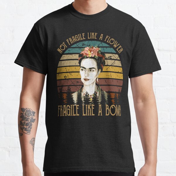 Aperçu de l'œuvre Chemise vintage fragile comme une fleur Frida Kahlo pour femme créée et vendue par SharonDolores2.