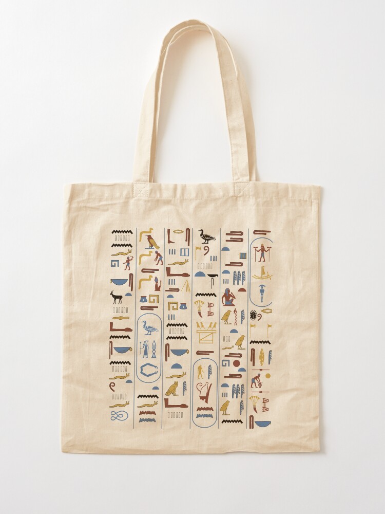 "Pharaoh Hieroglyphs Ancient Civilization Egypt" Tote Bag for Sale by