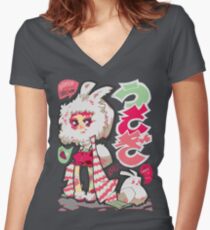 usagi Women's Fitted V-Neck T-Shirt