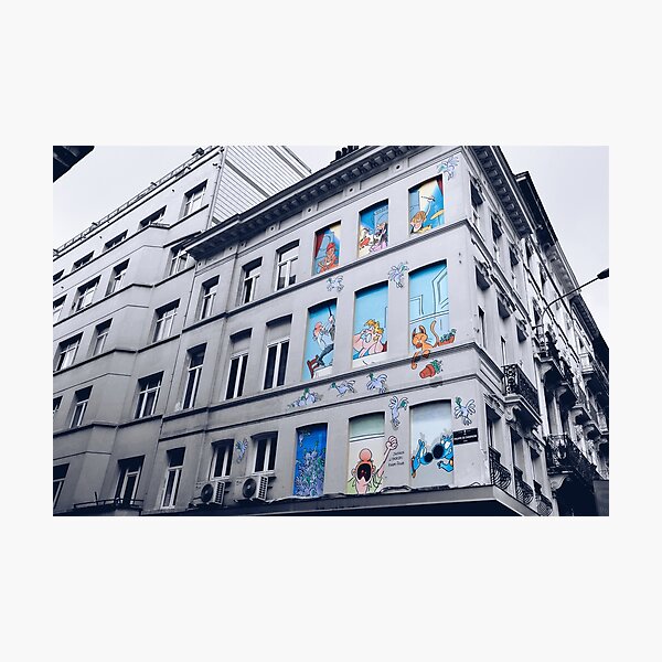 Rue Philippe de Champagne, Bruxelles, Belgium. Photographic Print