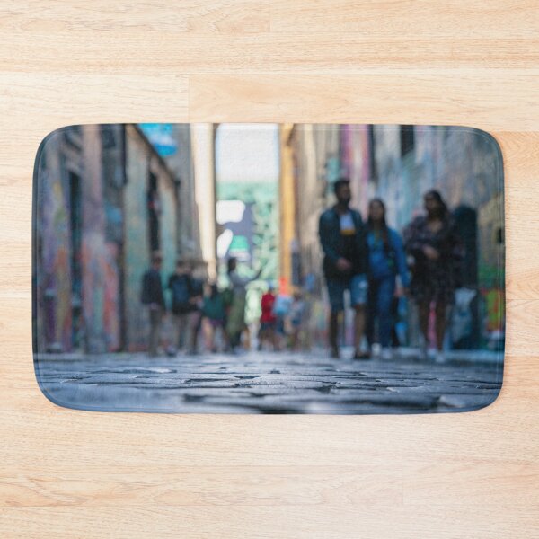 Item preview, Background abstract street scene of people walking away taken in  Hosier Lane designed and sold by Brian Scantlebury.