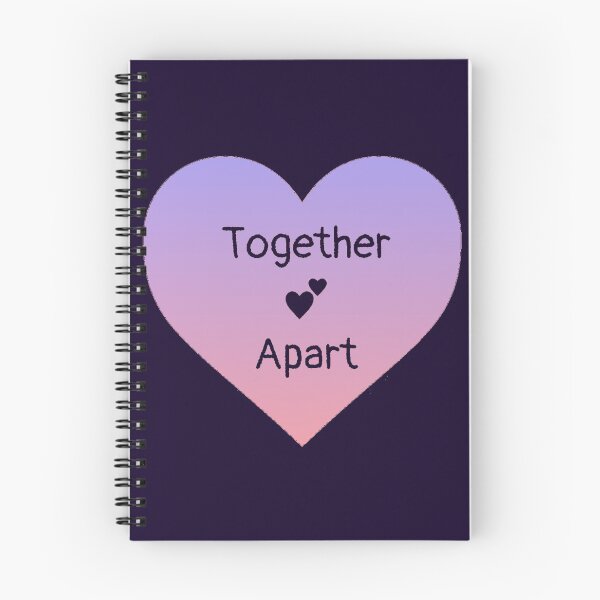 Item preview, Together Apart Heart (purple/pink) designed and sold by Amanda1775.