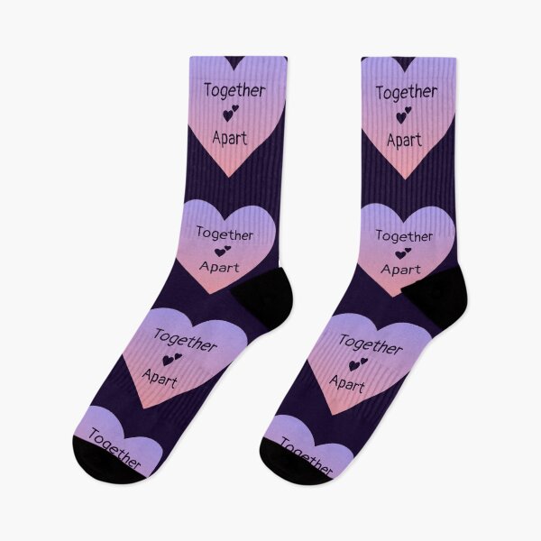 Item preview, Together Apart Heart (purple/pink) designed and sold by Amanda1775.