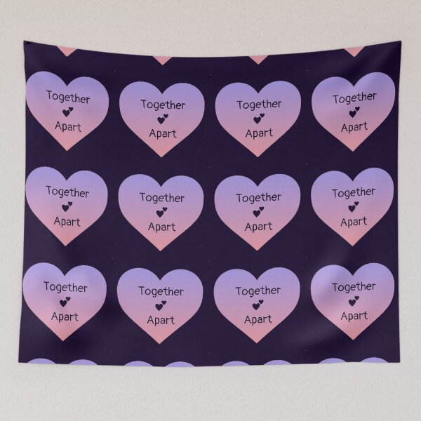 Item preview, Together Apart Heart (purple/pink) designed and sold by Amanda1775.