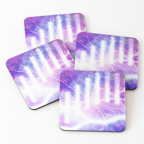 Item preview, Abstract Sine Wave Bars and Lightningbolts on Purple Backdrop designed and sold by IncrediVFX.