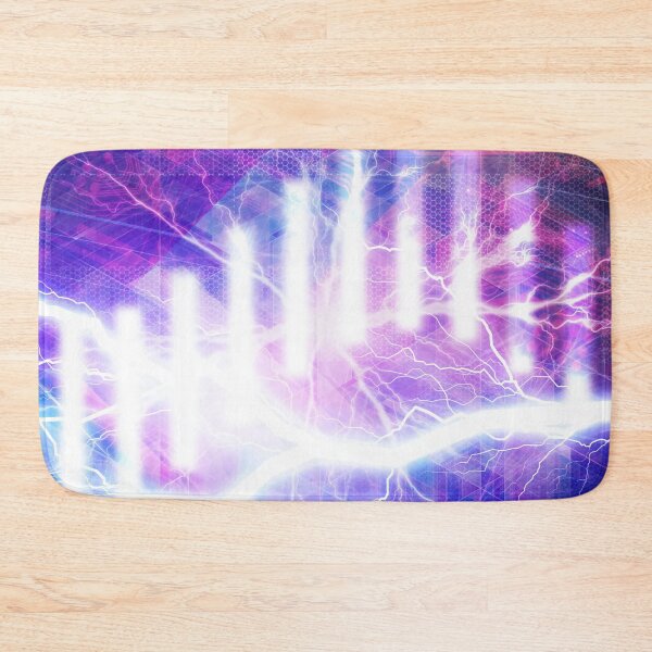Item preview, Abstract Sine Wave Bars and Lightningbolts on Purple Backdrop designed and sold by IncrediVFX.