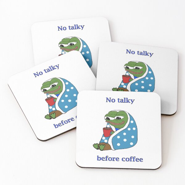 Item preview, no talky before coffee designed and sold by moonman1232141.
