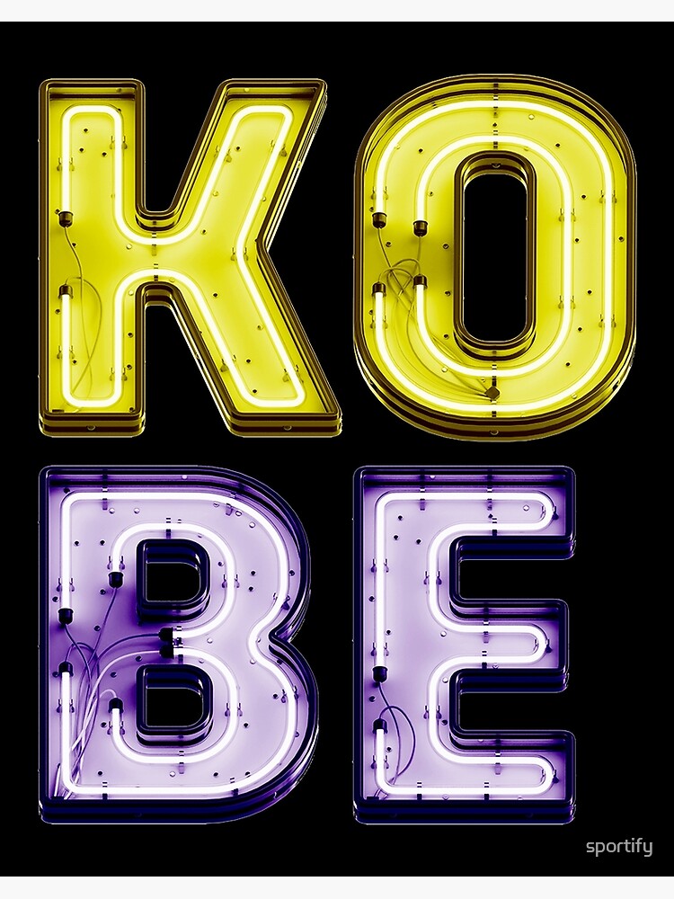 Kobe - Neon Lights - Mamba Forever\