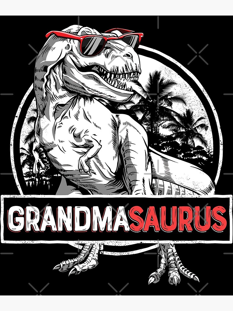 Grandmasaurus T Shirt T Rex Grandma Saurus Dinosaur Grandmom