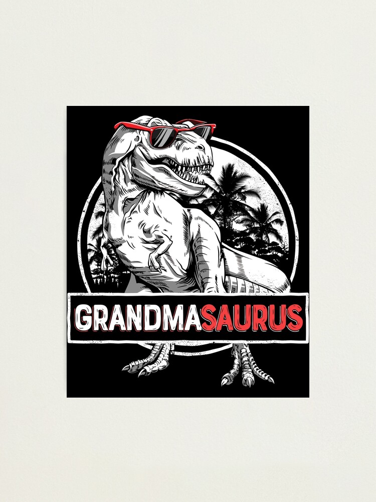 Grandmasaurus T Shirt T Rex Grandma Saurus Dinosaur Grandmom