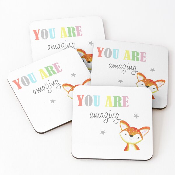 Item preview, You Are Amazing, fox designed and sold by latiendadearyam.