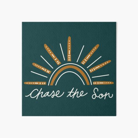 Chase The Son /// His Timing Series Art Board Print