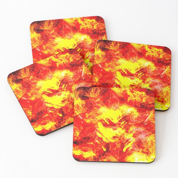 Item preview, Abstract Bright Red and Yellow Rotating Star with Pulsating Core designed and sold by IncrediVFX.