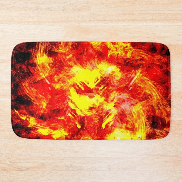 Item preview, Abstract Bright Red and Yellow Rotating Star with Pulsating Core designed and sold by IncrediVFX.