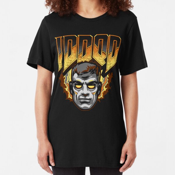 IDDQD - GOD MODE Slim Fit T-Shirt