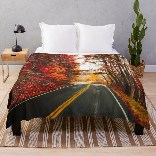 Item preview, autumnal road in vermont designed and sold by franckreporter.