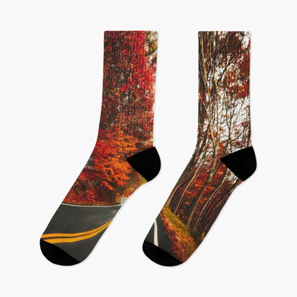 Item preview, autumnal road in vermont designed and sold by franckreporter.
