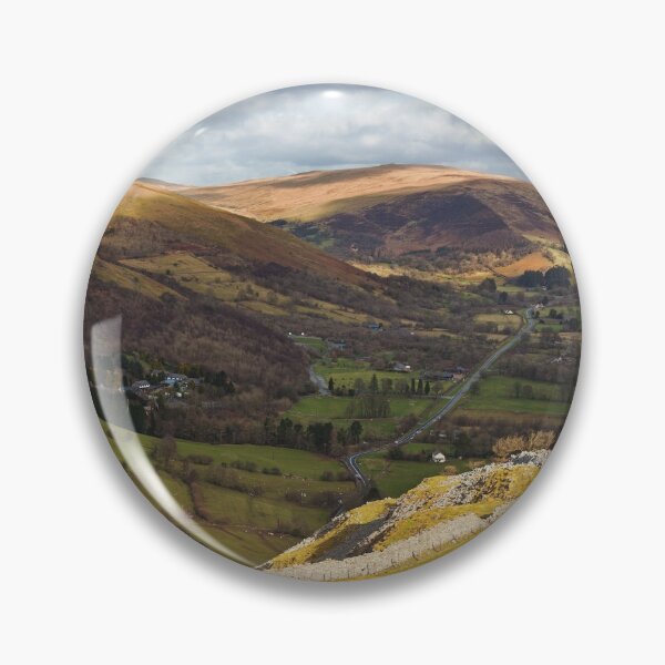 Item preview, Fan Brycheiniog, Fan Hir, Cefn Cul, Bwlch Bryn-rhudd Pass, Glyn Tawe and Fan Gyhirych from Cribarth, Brecon Beacons National Park, Wales  designed and sold by Dan Santillo.
