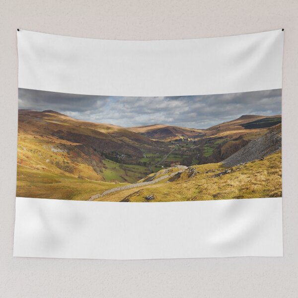 Item preview, Fan Brycheiniog, Fan Hir, Cefn Cul, Bwlch Bryn-rhudd Pass, Glyn Tawe and Fan Gyhirych from Cribarth, Brecon Beacons National Park, Wales  designed and sold by Dan Santillo.