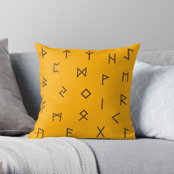 Viking Runes 3 Throw Pillow