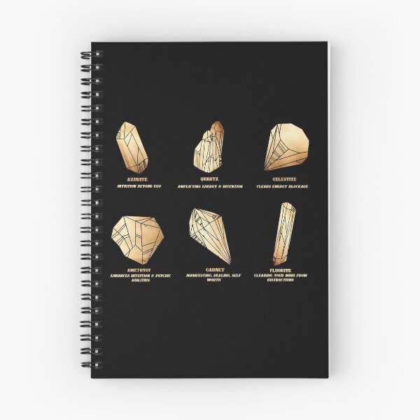 Item preview, Crystals Info-graphic Chart in Shimmery Gold designed and sold by noveltiko.