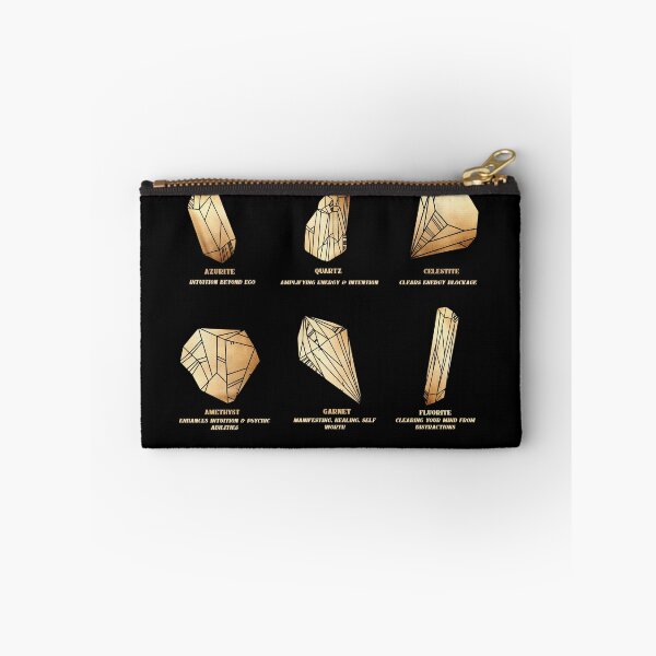 Item preview, Crystals Info-graphic Chart in Shimmery Gold designed and sold by noveltiko.