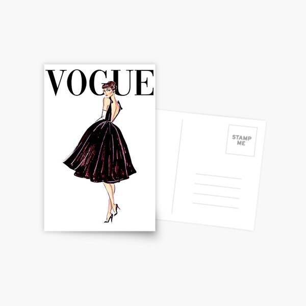 COVER VOGUE MAGAZINE AUDREY HEPBURN Postcard