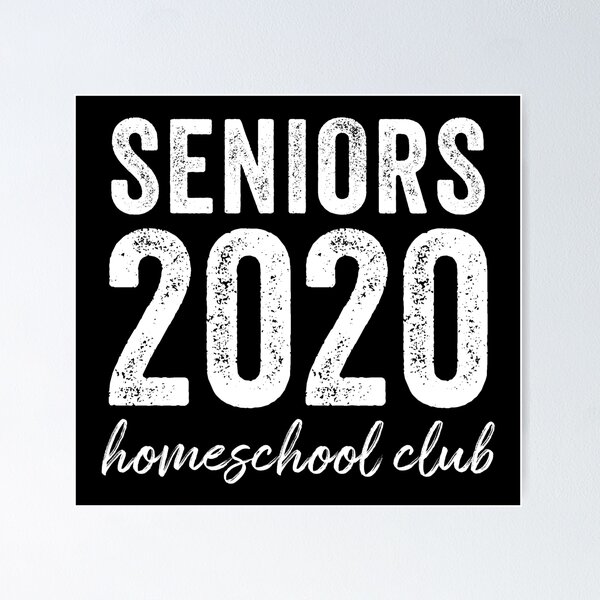Item preview, Seniors 2020 Homeschool Club - Grunge Type designed and sold by chrismanubag.