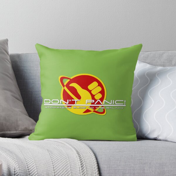 Hitchhiker's Guide Space Age Throw Pillow