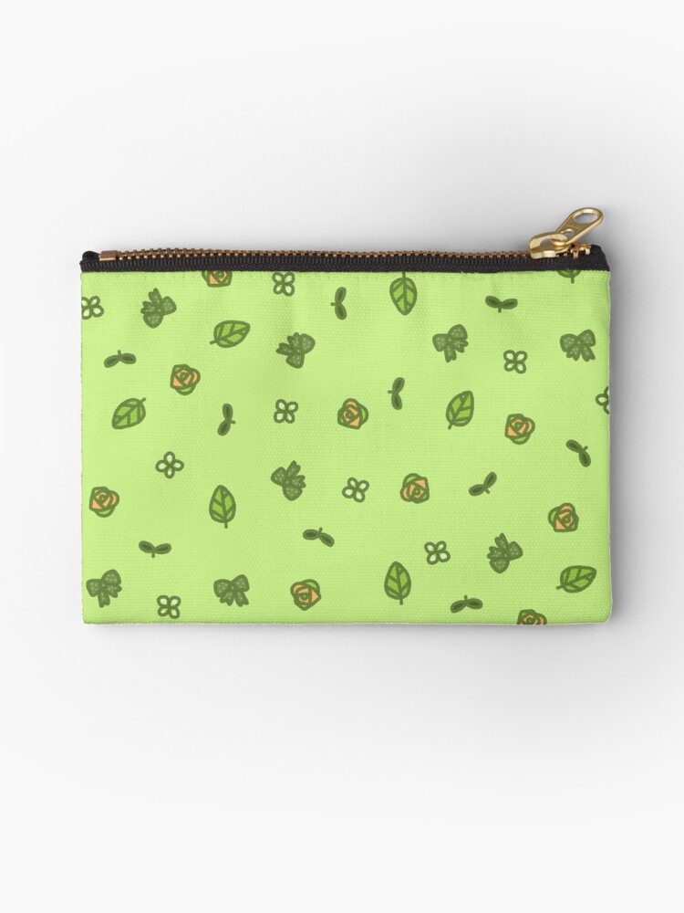 Thumbnail 1 of 4, Zipper Pouch, green doodlies designed and sold by Jimmies.