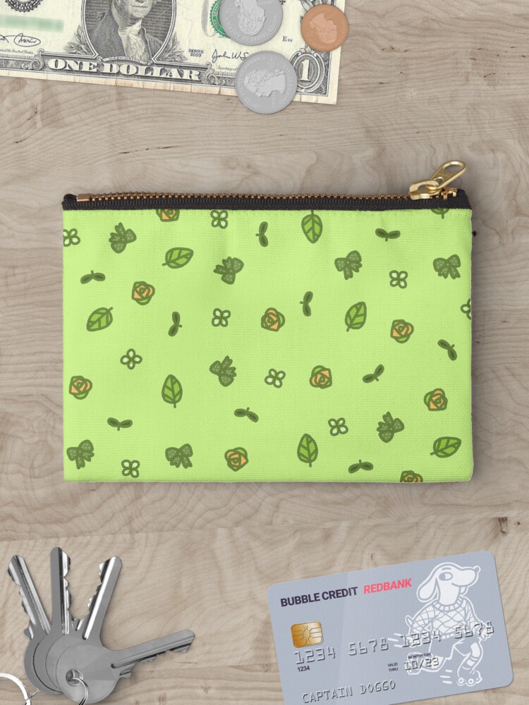Thumbnail 3 of 4, Zipper Pouch, green doodlies designed and sold by Jimmies.