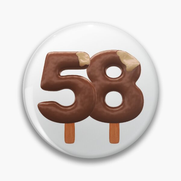 Item preview, 58 Ice Cream Fifty Eight Number 3d Chocolate designed and sold by HelloFromAja.