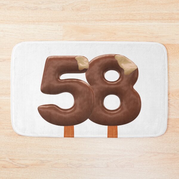 Item preview, 58 Ice Cream Fifty Eight Number 3d Chocolate designed and sold by HelloFromAja.
