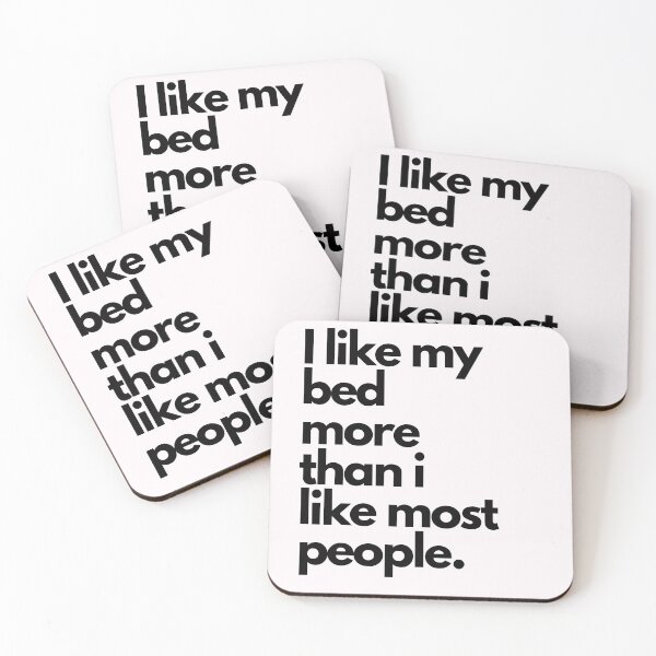 Artikelvorschau, Ich mag mein Bett mehr als die meisten Menschen introvertiert entworfen und verkauft von TheSelfLoveClub.