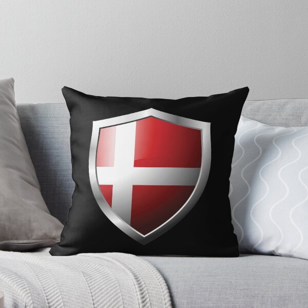 Item preview, Strong Denmark Flag Shield Country designed and sold by HelloFromAja.