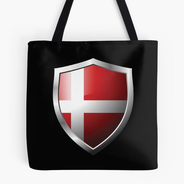 Item preview, Strong Denmark Flag Shield Country designed and sold by HelloFromAja.