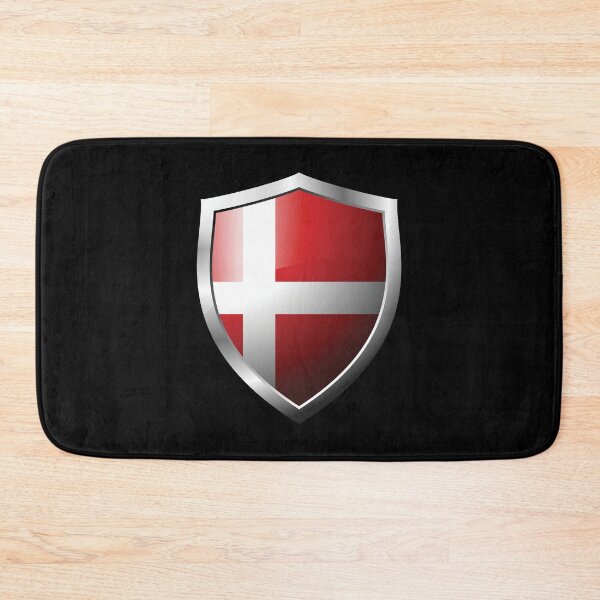 Item preview, Strong Denmark Flag Shield Country designed and sold by HelloFromAja.