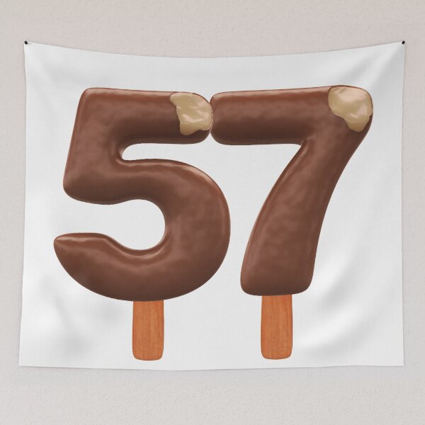 Item preview, 57 Ice Cream Fifty Seven Number 3d Chocolate designed and sold by HelloFromAja.