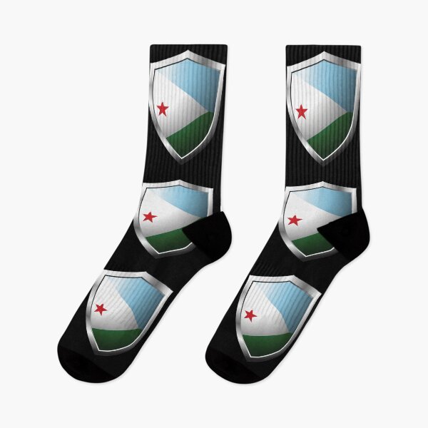 Item preview, Strong Djibouti Flag Shield Country designed and sold by HelloFromAja.