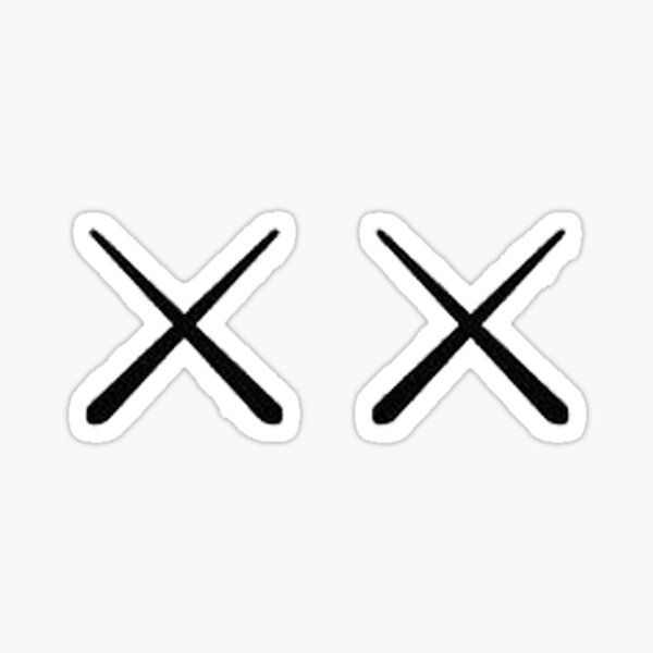 KAWS "s CROSS Sticker