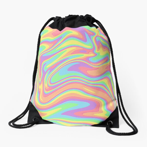 Hyper Pink - Drawstring Beach Bag