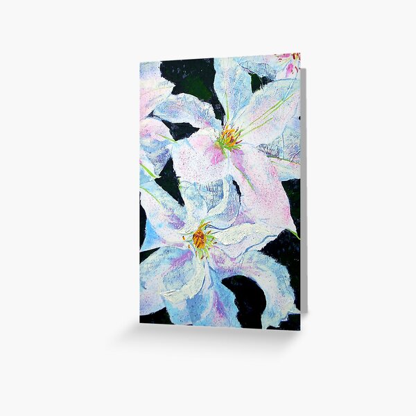 Clematis Greeting Card