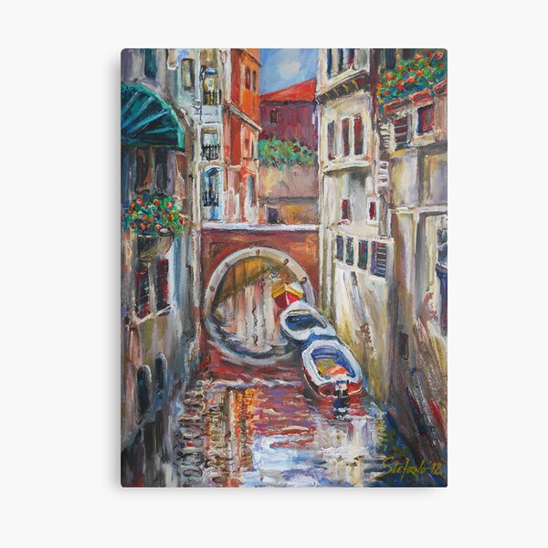 Vista previa del artículo con la obra «Venice - Canal II», diseñado y vendido por Stefano Popovski.