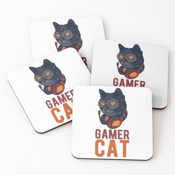 Item preview, Gamer cat cat feline gambler gambler designed and sold by JonasDesign.