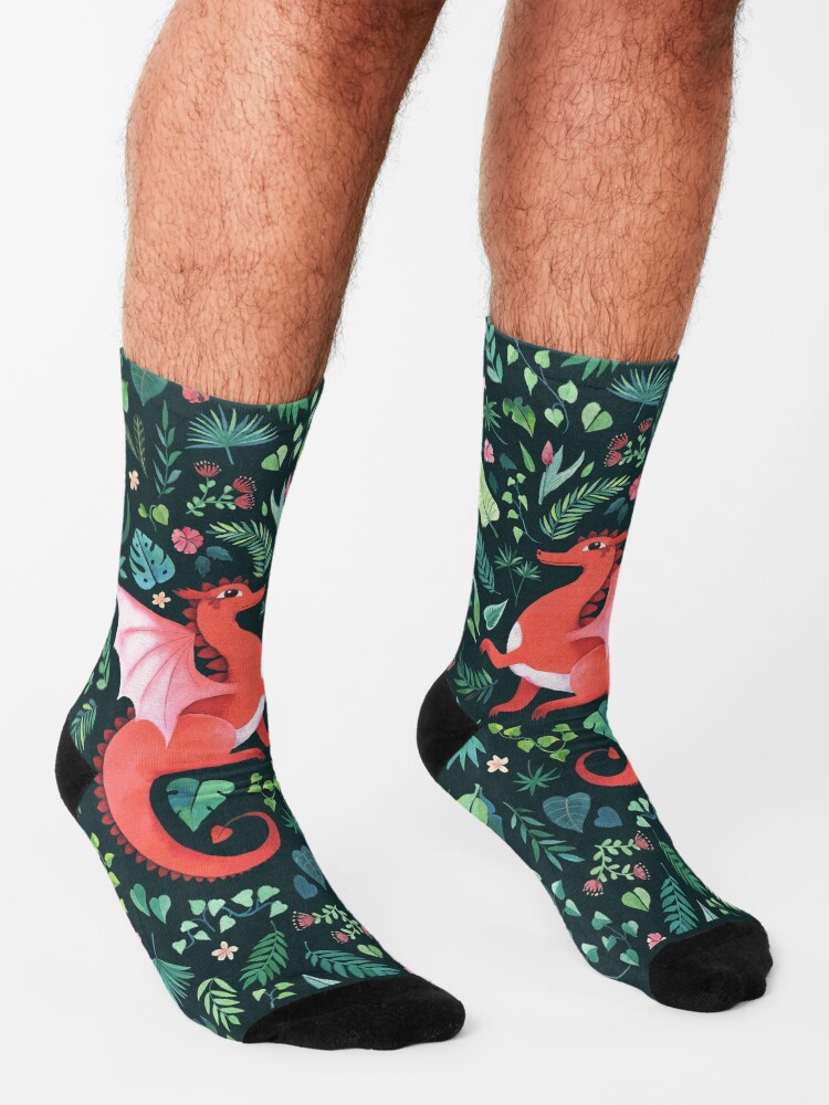 Alternate view of Tropical Dragon Socks