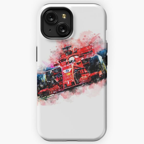 COVER VETTEL SCUDERIA FERRARI F1 per iPhone 3gs 4s 5/5s/c 6s 7 8 Plus X  iPod Touch 4/5/6 iPod nano 7 - covermania